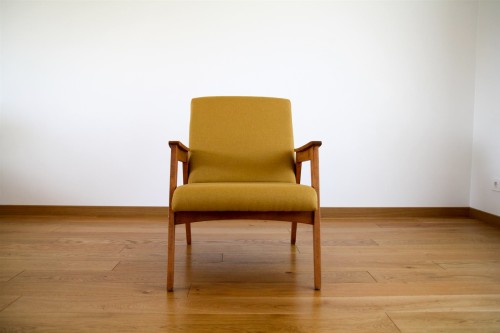 Yellow coctail armchair.