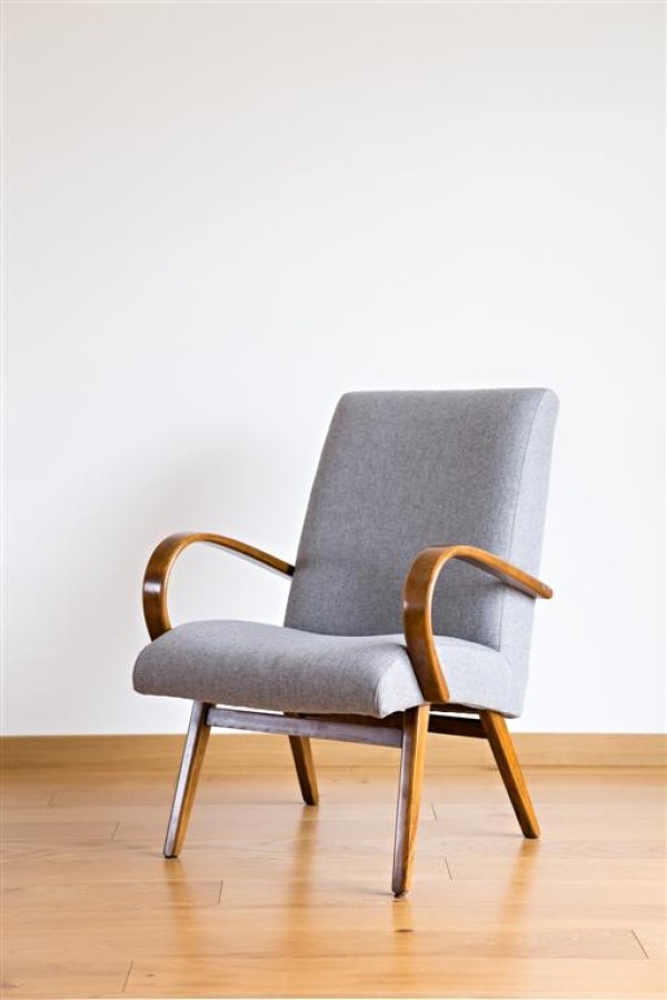 Czech armchair. Jindrich Halabala style. 1950